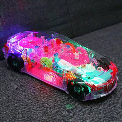 Прозрачная машинка с шестеренками Concept Racing